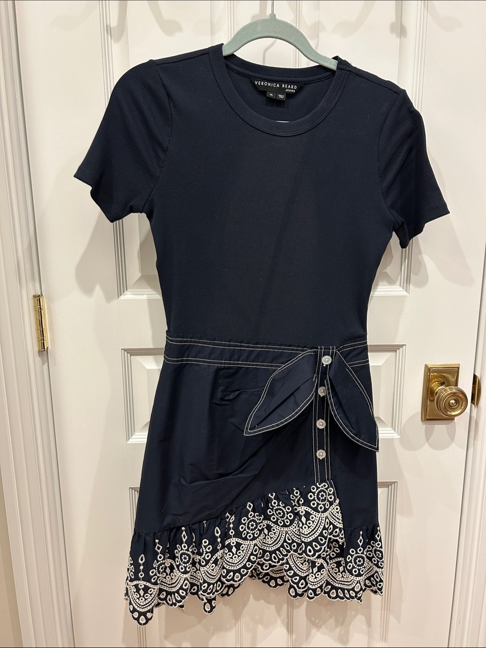 Veronica Beard Navy Mini Dress